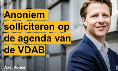 Annoniem solliciteren op de agenda van de VDAB