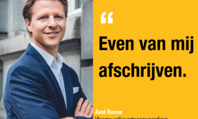 Axel Ronse "Even van mij afschrijven"