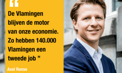 "Bijna 140.000 Vlamingen hebben tweede job" Axel Ronse 