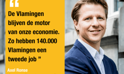 "Bijna 140.000 Vlamingen hebben tweede job" Axel Ronse